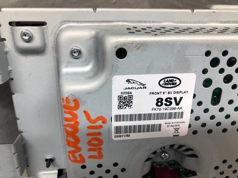 Range Rover Evoque Screen 8" Sat Nav Audio Display FK72-19C299-AA 2015 to 2018