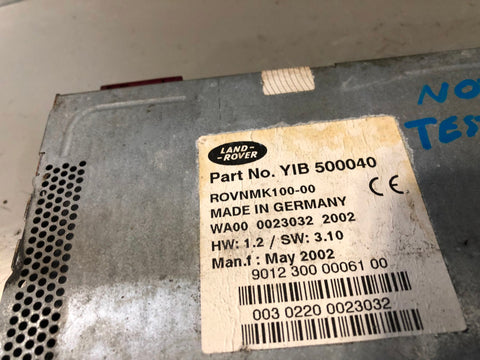 Range Rover L322 DVD Driver Sat Nav Land Rover YIB500040 2002 to 2006