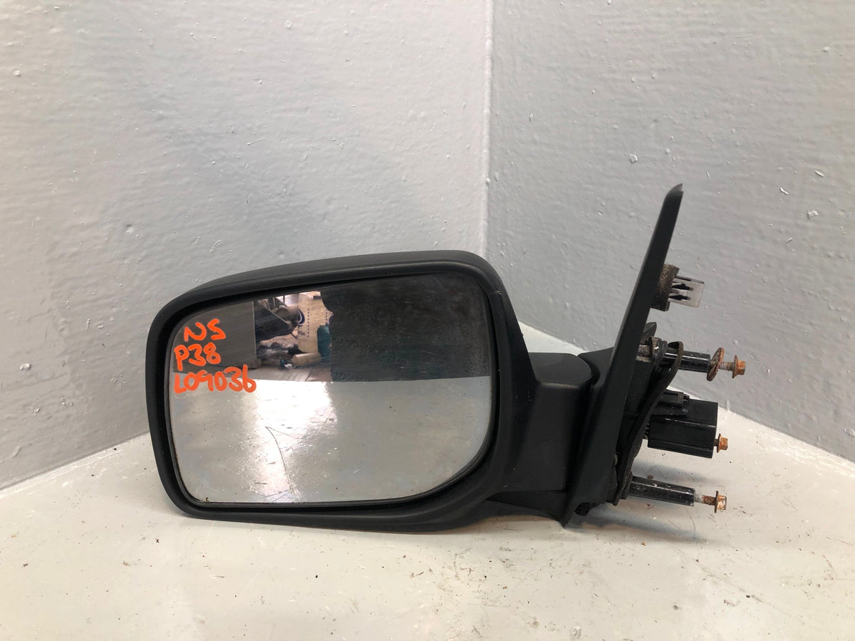 Range Rover P38 Door Wing Mirror Near Side Electric 10 Pin Black 1994 to 2002