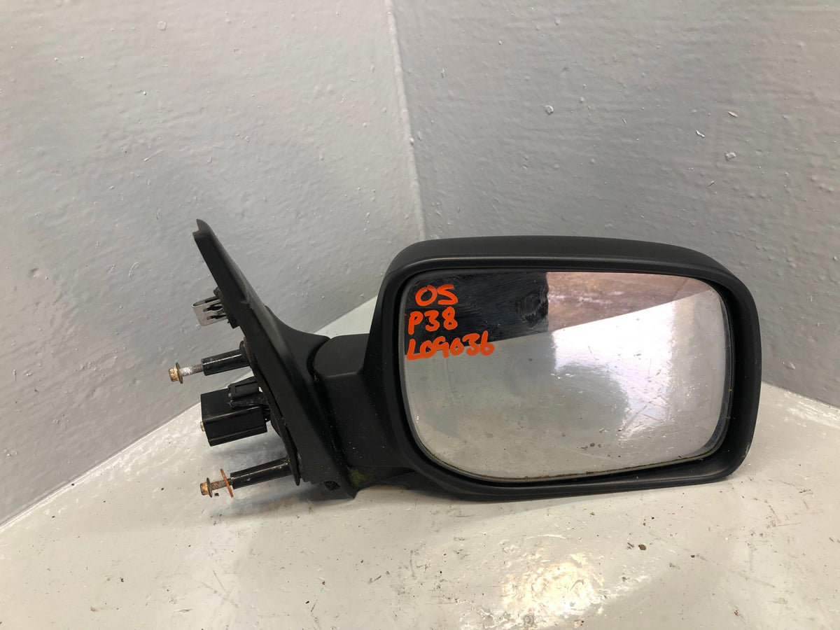 Range Rover P38 Door Wing Mirror Off Side Electric 10 Pin Black 1994 to 2002