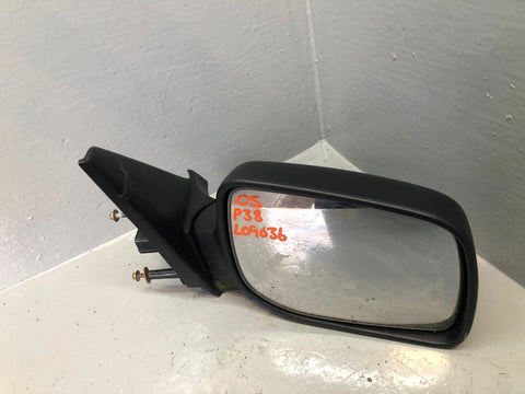 Range Rover P38 Door Wing Mirror Off Side Electric 10 Pin Black 1994 to 2002