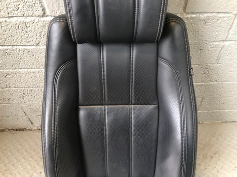 Range Rover L405 Seat Back Front Near Side Left Leather Black 2013 to 2017