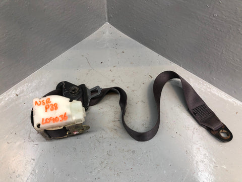 Range Rover P38 Seat Belt Near Side Rear Passenger Black 1994 to 2002