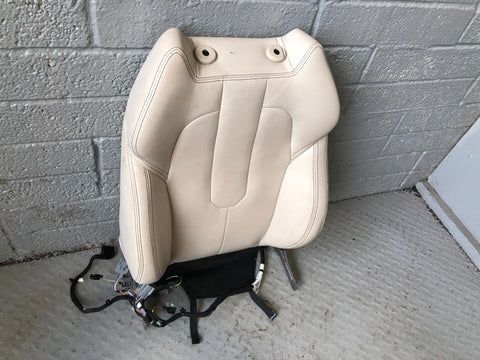 Range Rover Evoque Seat Back Front Near Side Left Leather Ivory 2011 to 2015