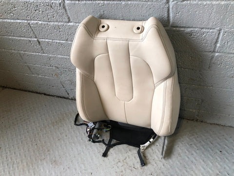 Range Rover Evoque Seat Back Front Near Side Left Leather Ivory 2011 to 2015