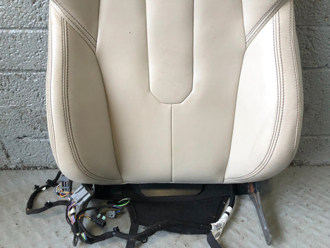 Range Rover Evoque Seat Back Front Near Side Left Leather Ivory 2011 to 2015