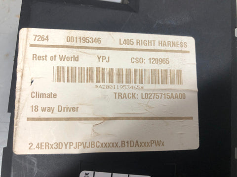 Range Rover L405 Driver Seat Control Module Off Side Front L0275715AA00