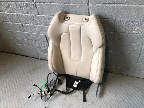 Range Rover Evoque Seat Back Front Off Side Right Leather Ivory 2011 to 2015