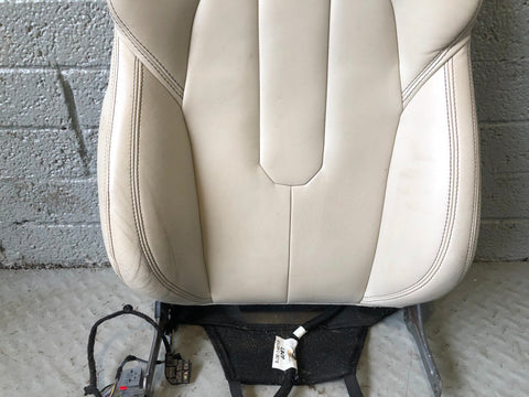 Range Rover Evoque Seat Back Front Off Side Right Leather Ivory 2011 to 2015