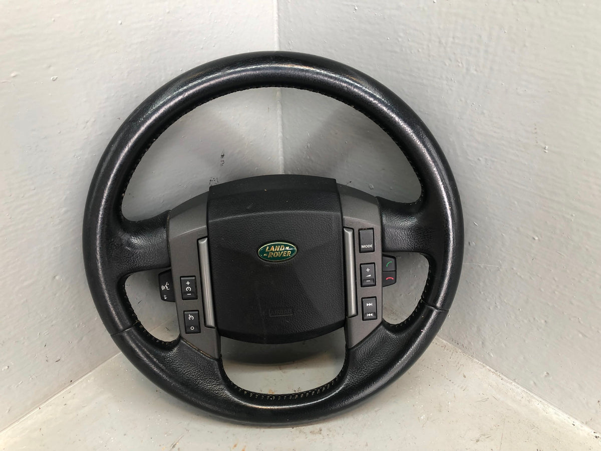 Steering Wheel Multi Function Leather Black Discovery 3 Range Rover Sport D15056