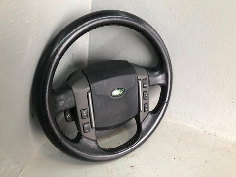 Steering Wheel Multi Function Leather Black Discovery 3 Range Rover Sport D15056