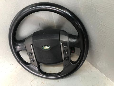 Steering Wheel Multi Function Leather Black Discovery 3 Range Rover Sport D15056
