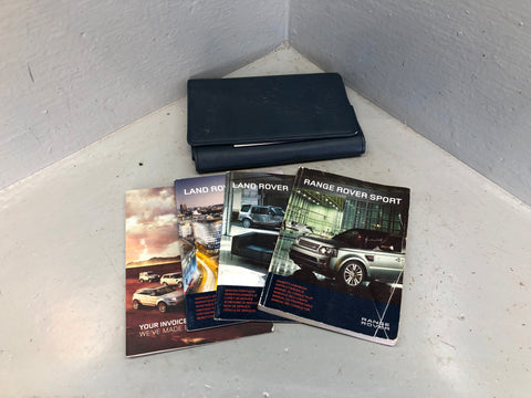 Range Rover Sport Handbook Manual in Wallet Facelift 2009 to 2013 L31036