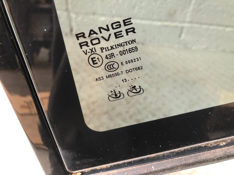 Range Rover L405 Rear Quarter Window Glass Double Glazed Near Side Door