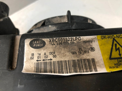 Range Rover L322 Headlight Xenon Off Side Facelift XBC501322LPO Right