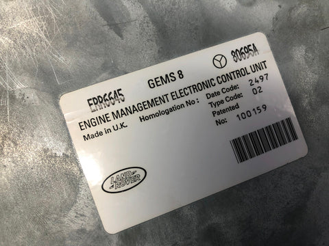 Range Rover P38 Engine Control Unit ECU Gems 8 ERR6645 4.6 V8 1994 to 1998