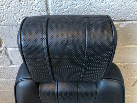 Range Rover L322 Seat Back Near Side Front Black Leather Heated Screen R14115