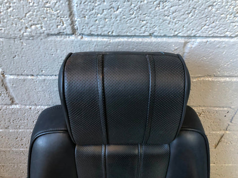 Range Rover L322 Seat Back Off Side Front Black Leather Heated Screen R14115