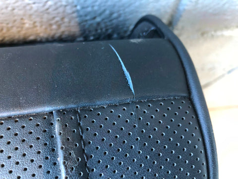 Range Rover L322 Seat Back Off Side Front Black Leather Heated Screen R14115