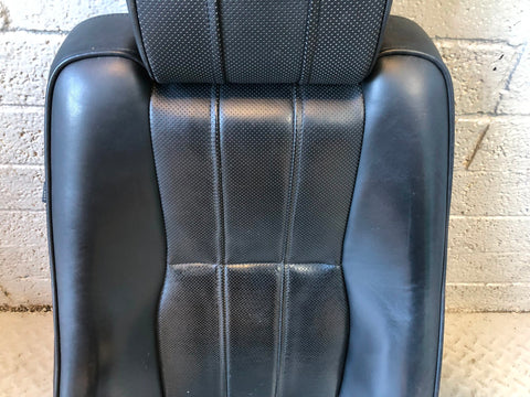 Range Rover L322 Seat Back Off Side Front Black Leather Heated Screen R14115