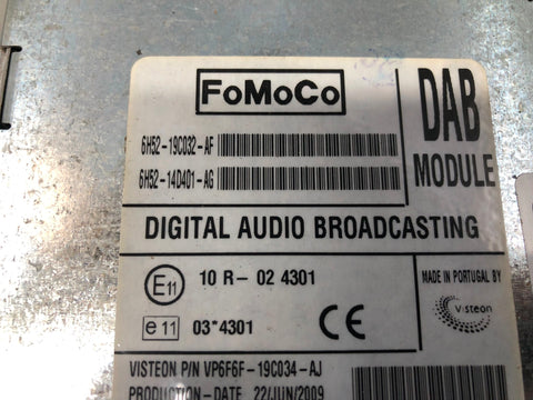 Freelander 2 DAB Radio Module 6H52-19C032-AF Land Rover 2006 to 2014