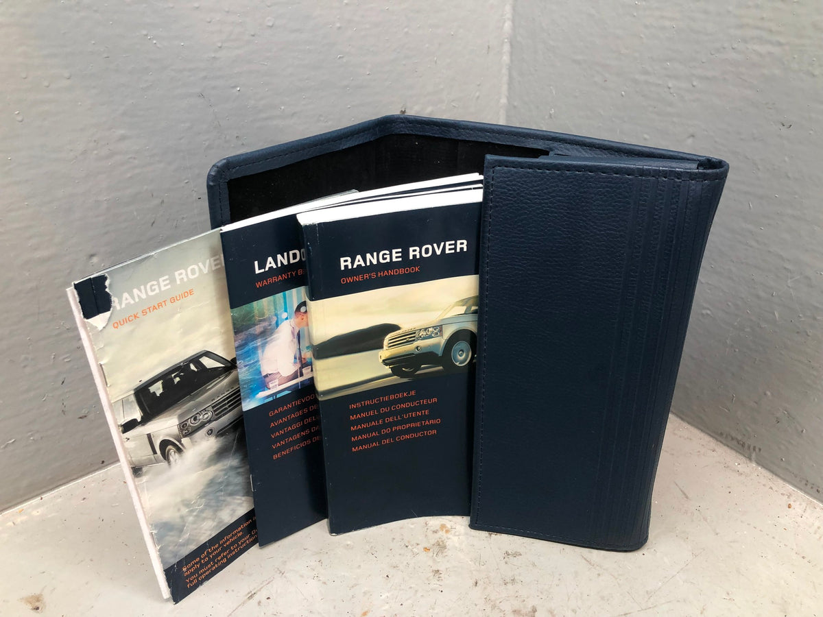 Range Rover Handbook Manual User Guides in Wallet L322 Facelift K11056