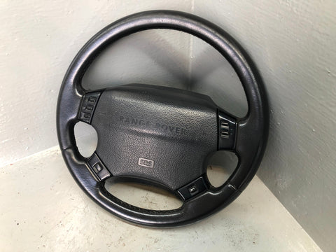 Range Rover P38 Steering Wheel Complete Black Leather 1994 to 2002