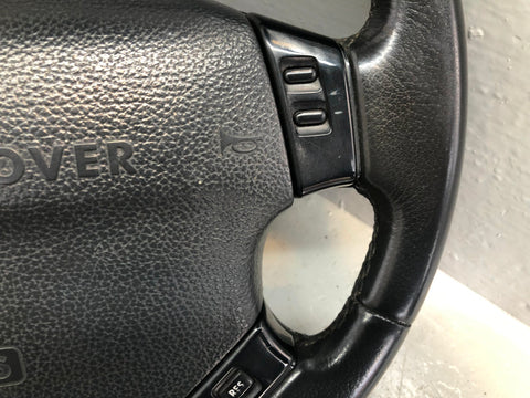 Range Rover P38 Steering Wheel Complete Black Leather 1994 to 2002