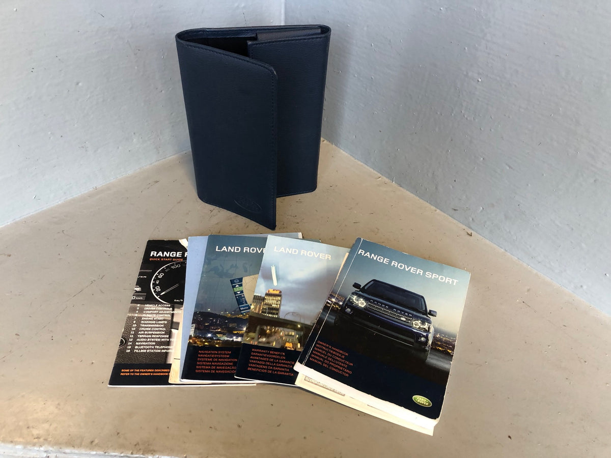 Range Rover Sport Handbook Manual in Wallet Facelift 2009 to 2013 C11095