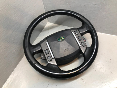 Steering Wheel Multi Function Leather Black Discovery 3 Range Rover Sport K05115