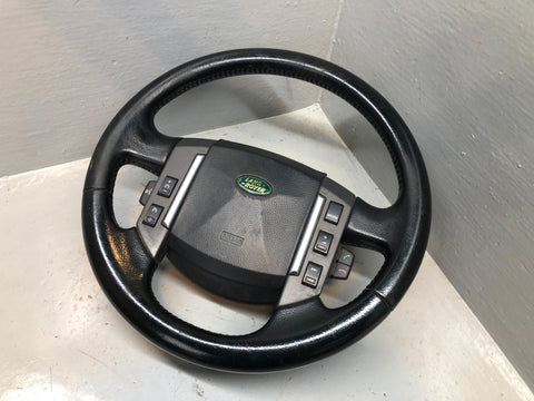 Steering Wheel Multi Function Leather Black Discovery 3 Range Rover Sport K05115