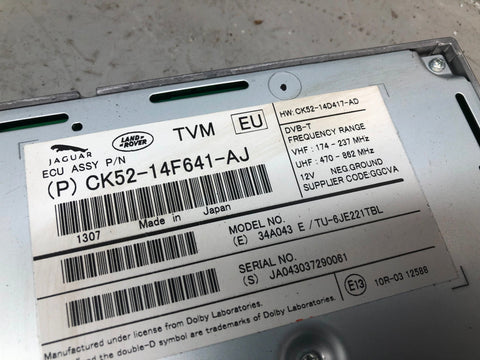 Range Rover L405 TV Tuner Control Module Unit CK52-14F641-AJ 2013 to 2017