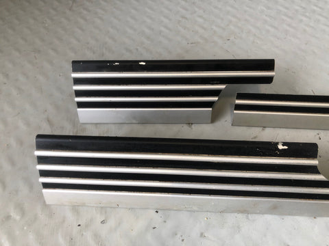 Range Rover L322 Kick Plates Full Set of 4 Aluminium Black 2002 to 2013 R31075
