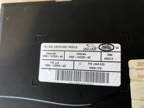 Range Rover L405 Driver Seat Control Module Off Side Front CK52-14C249-AA