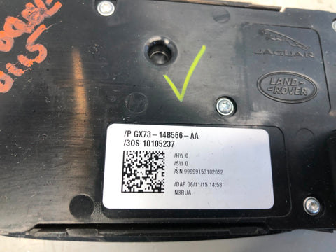 Range Rover Evoque Seat Adjust Switch Panel Near Side Front GX73-14B566-AA L538