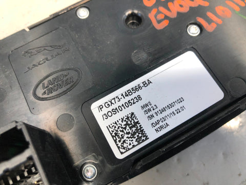 Range Rover Evoque Seat Adjust Switch Panel Off Side Front GX73-14B566-BA L538