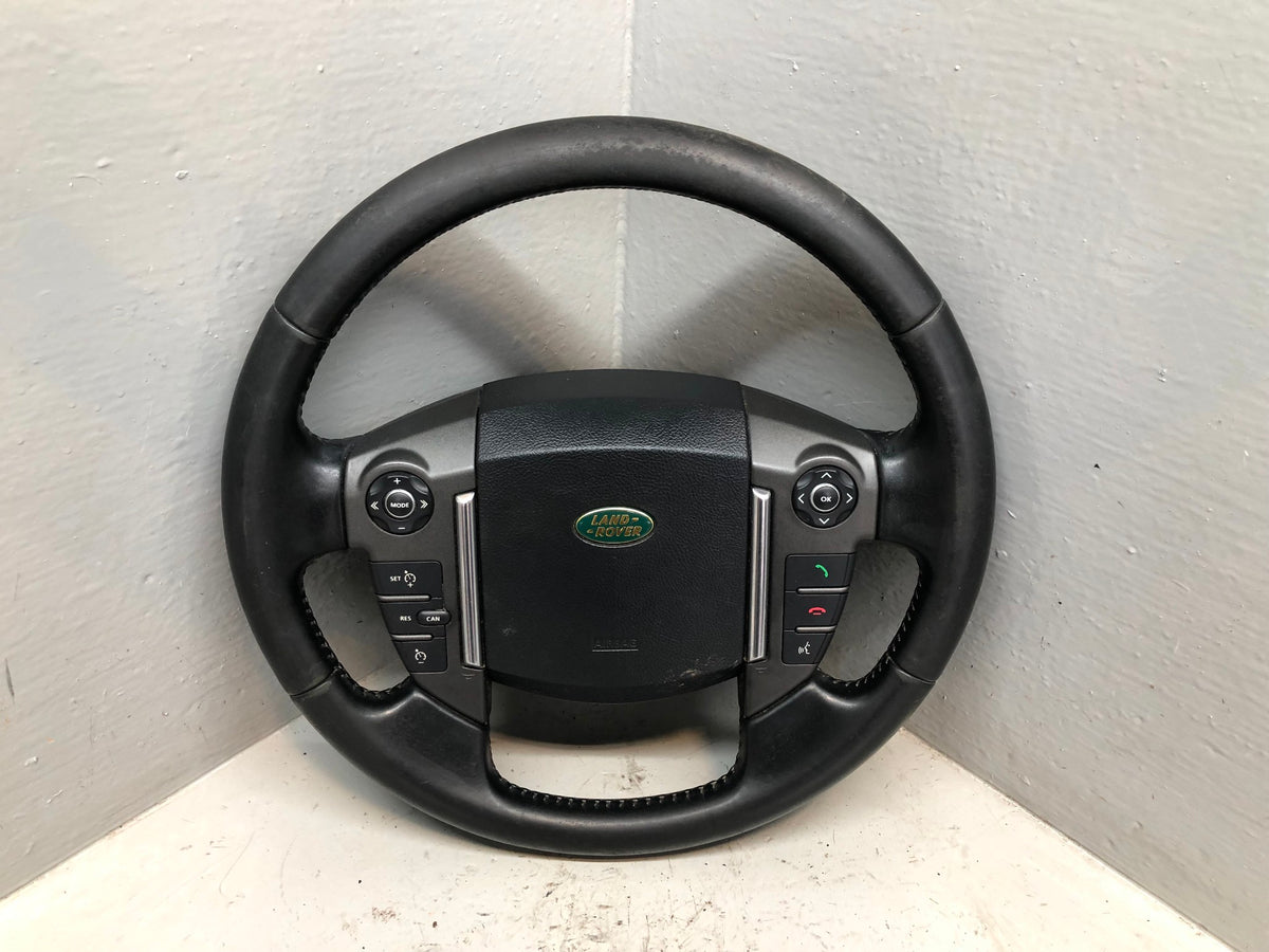 Discovery 4 Steering Wheel Leather Black Land Rover 2009 to 2013 L10046