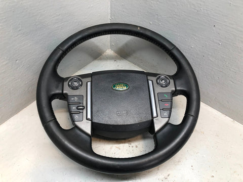 Discovery 4 Steering Wheel Leather Black Land Rover 2009 to 2013 L10046