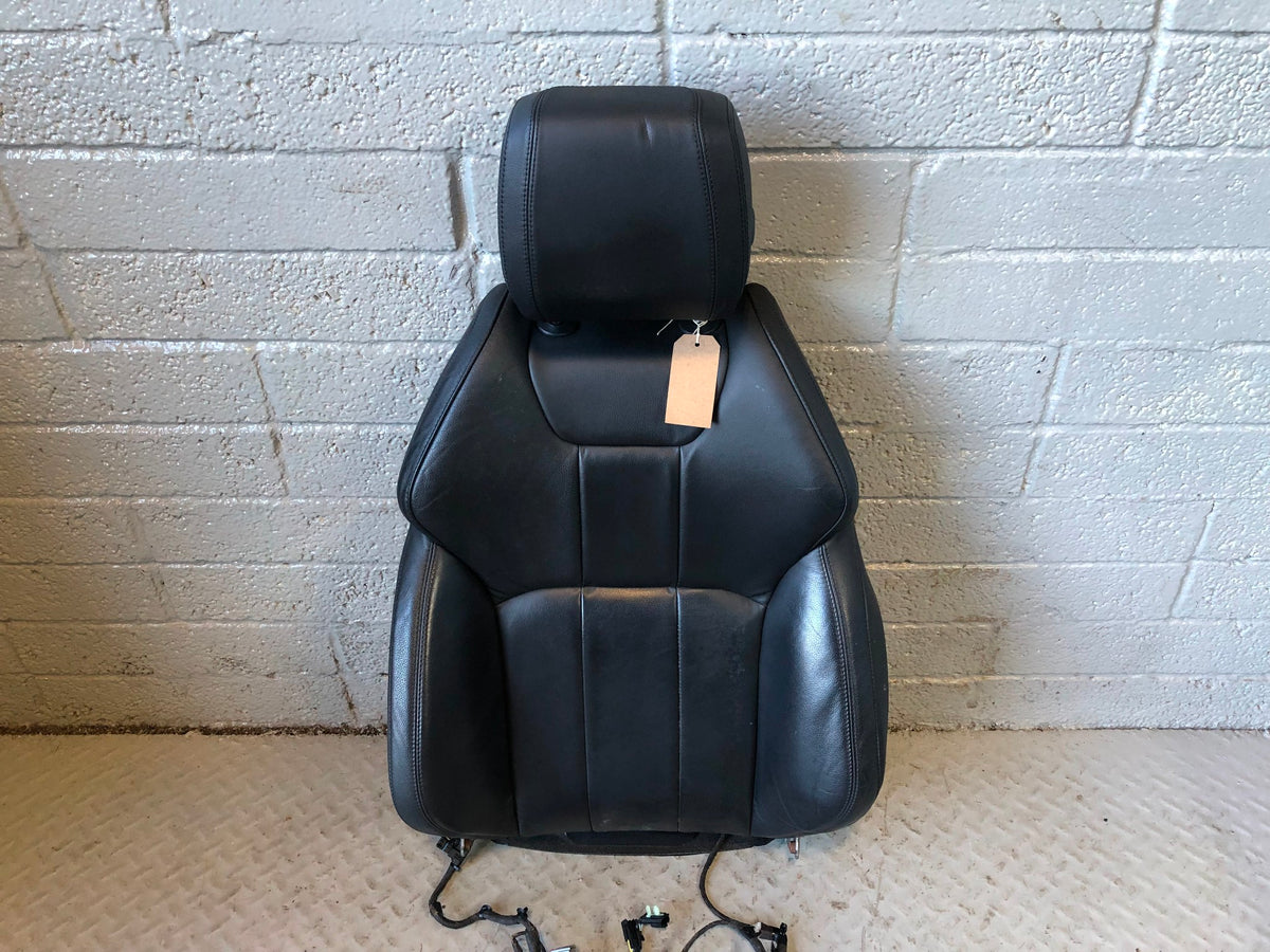 Range Rover Evoque Seat Back Front Near Side Left Leather Black 2016 to 2018
