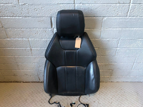 Range Rover Evoque Seat Back Front Near Side Left Leather Black 2016 to 2018