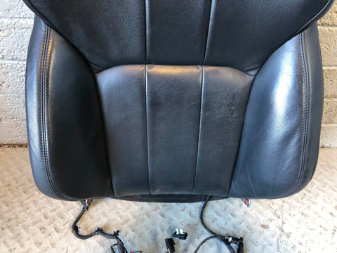 Range Rover Evoque Seat Back Front Near Side Left Leather Black 2016 to 2018