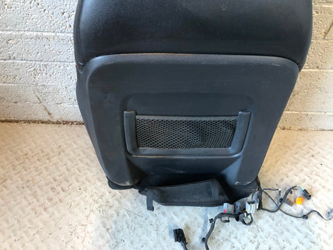 Range Rover Evoque Seat Back Front Near Side Left Leather Black 2016 to 2018