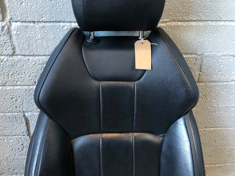 Range Rover Evoque Seat Back Front Off Side Right Leather Black 2016 to 2018