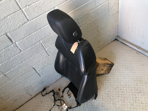 Range Rover Evoque Seat Back Front Off Side Right Leather Black 2016 to 2018