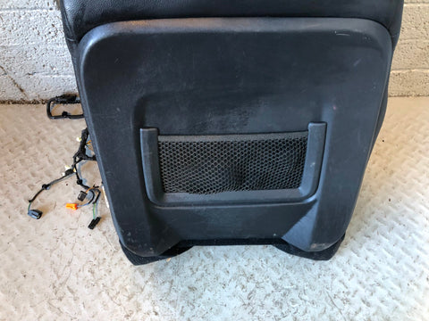 Range Rover Evoque Seat Back Front Off Side Right Leather Black 2016 to 2018