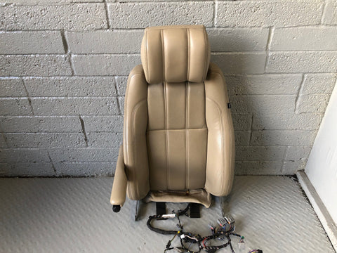 Range Rover L405 Seat Back Front Near Side Left Leather Almond 2013 to 2017