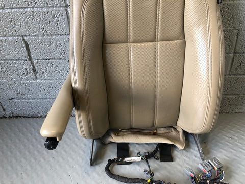 Range Rover L405 Seat Back Front Near Side Left Leather Almond 2013 to 2017