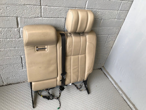 Range Rover L405 Seat Back Rear Near Side Centre Leather Almond 2013 to 2017