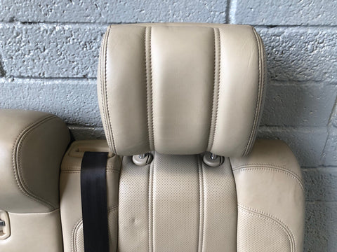 Range Rover L405 Seat Back Rear Near Side Centre Leather Almond 2013 to 2017