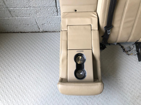 Range Rover L405 Seat Back Rear Near Side Centre Leather Almond 2013 to 2017